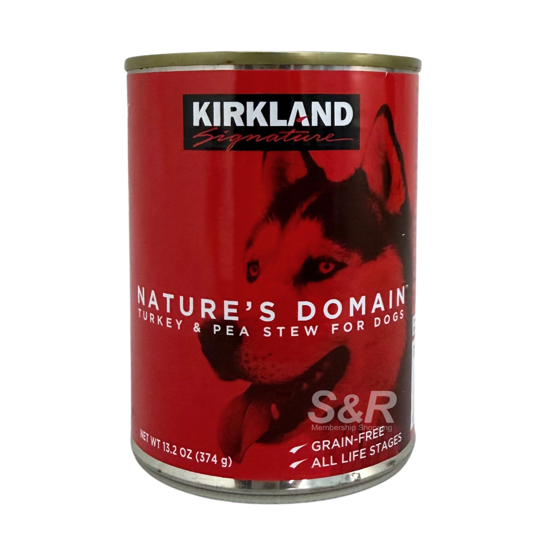 Kirkland Signature Nature's Domain Turkey & Pea Stew Canned Dog Food 374g